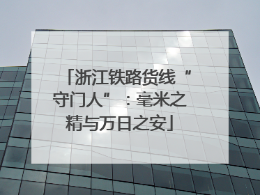 浙江铁路货线“守门人”：毫米之精与万日之安