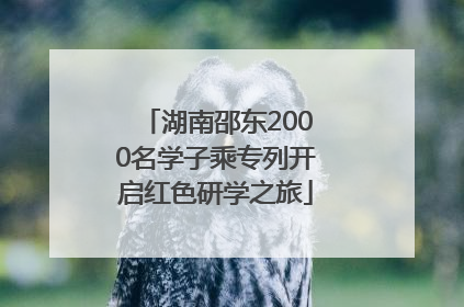 湖南邵东2000名学子乘专列开启红色研学之旅