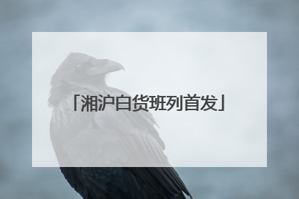 湘沪白货班列首发