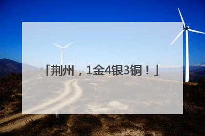 荆州，1金4银3铜！