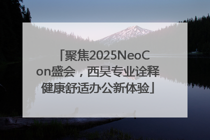 聚焦2025NeoCon盛会，西昊专业诠释健康舒适办公新体验