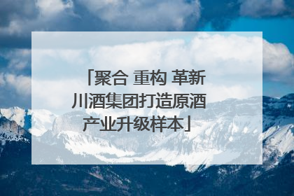 聚合 重构 革新 川酒集团打造原酒产业升级样本