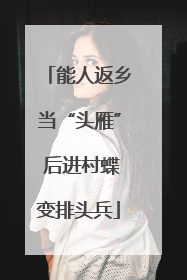 能人返乡当“头雁” 后进村蝶变排头兵