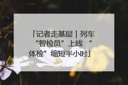 记者走基层｜列车“智检员”上线 “体检”缩短半小时