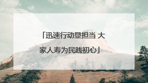 迅速行动显担当 大家人寿为民践初心