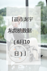 退市龙宇龙虎榜数据（6月10日）