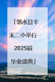 邻水县丰禾二小举行2025届毕业盛典