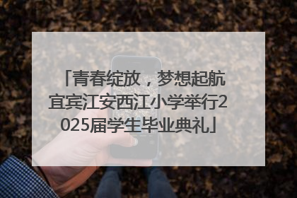 青春绽放，梦想起航 宜宾江安西江小学举行2025届学生毕业典礼