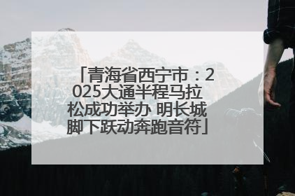 青海省西宁市：2025大通半程马拉松成功举办 明长城脚下跃动奔跑音符