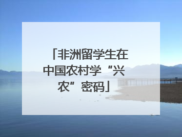 非洲留学生在中国农村学“兴农”密码
