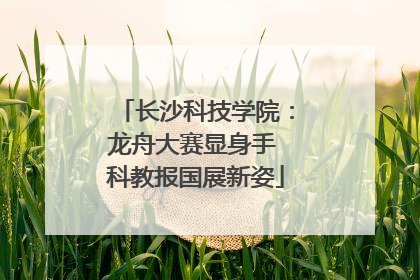 长沙科技学院：龙舟大赛显身手 科教报国展新姿