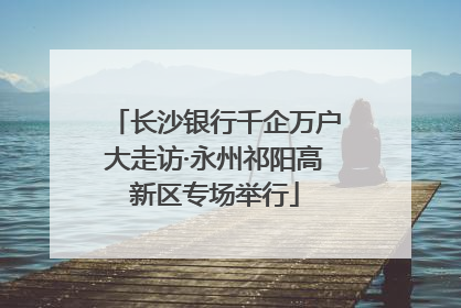 长沙银行千企万户大走访·永州祁阳高新区专场举行