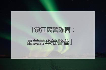 镇江民警陈茜：最美芳华绽警营