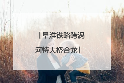 阜淮铁路跨涡河特大桥合龙