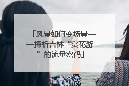 风景如何变场景——探析吉林“赏花游”的流量密码