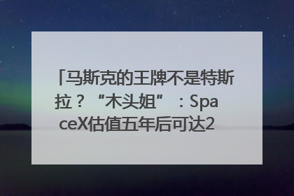 马斯克的王牌不是特斯拉？“木头姐”：SpaceX估值五年后可达2.5万亿美元！