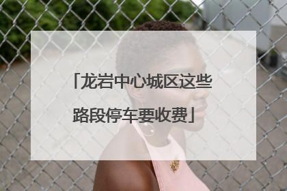龙岩中心城区这些路段停车要收费