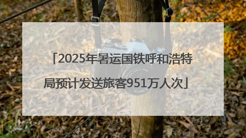 2025年暑运国铁呼和浩特局预计发送旅客951万人次