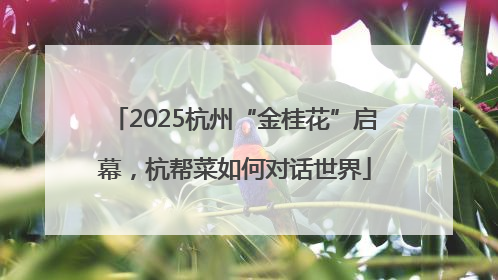 2025杭州“金桂花”启幕，杭帮菜如何对话世界