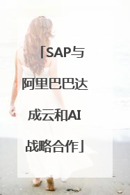 SAP与阿里巴巴达成云和AI战略合作
